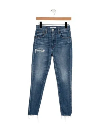 Pre-owned Moussy High-rise Skinny Leg Jeans In Blue