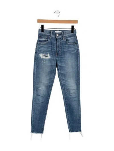 Pre-owned Moussy High-rise Skinny Leg Jeans In Blue