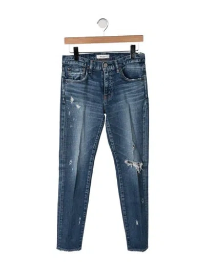 Pre-owned Moussy High-rise Skinny Leg Jeans In Blue