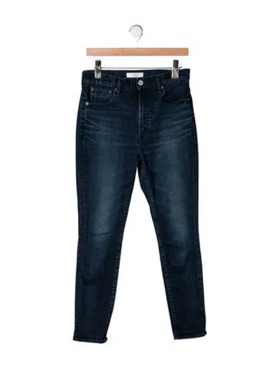 Pre-owned Moussy High-rise Skinny Leg Jeans In Blue