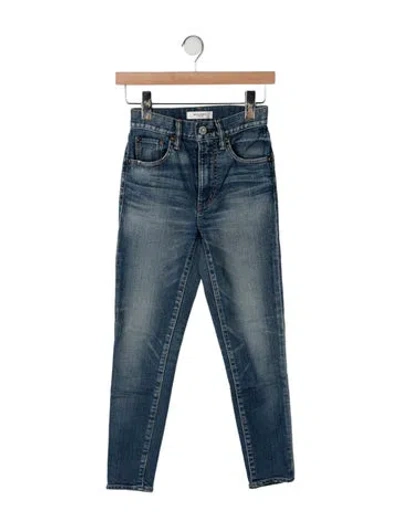 Pre-owned Moussy High-rise Skinny Leg Jeans In Blue
