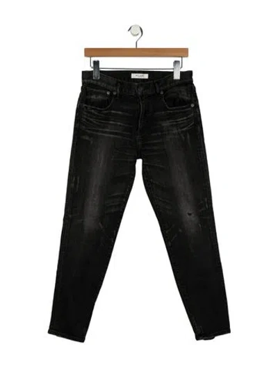 Pre-owned Moussy High-rise Skinny Leg Jeans In Gray