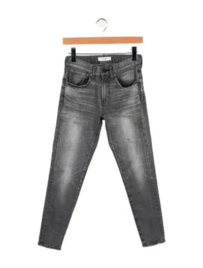 Pre-owned Moussy High-rise Skinny Leg Jeans In Gray