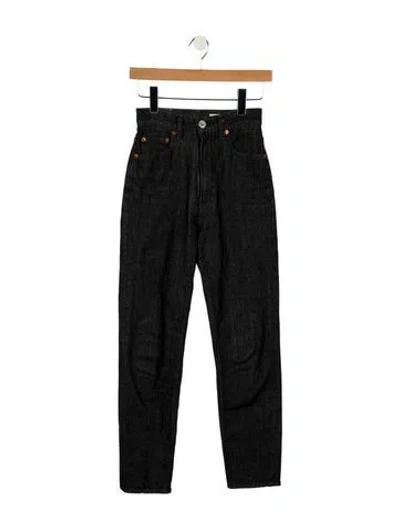 Pre-owned Moussy High-rise Skinny Leg Jeans In Gray
