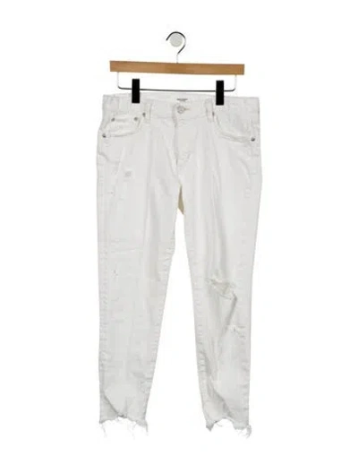 Pre-owned Moussy High-rise Skinny Leg Jeans In Neutral