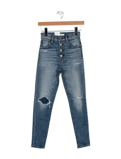 Pre-owned Moussy High-rise Skinny Leg Jeans W/ Tags In Blue