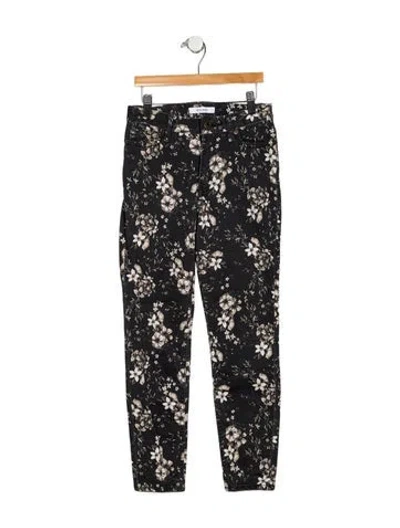 Pre-owned Moussy High-rise Straight Leg Jeans In Black