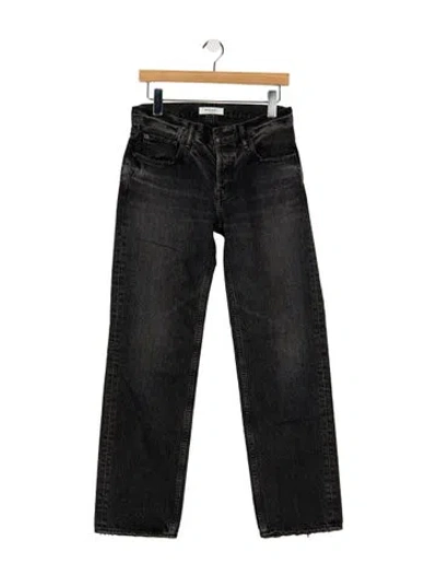 Pre-owned Moussy High-rise Straight Leg Jeans In Multicolor