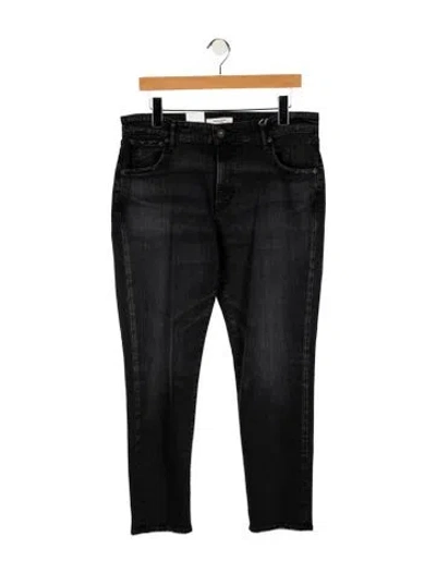 Pre-owned Moussy High-rise Straight Leg Jeans W/ Tags In Black