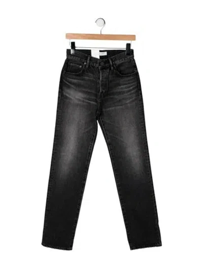 Pre-owned Moussy High-rise Straight Leg Jeans W/ Tags In Black