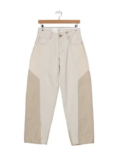 Pre-owned Moussy High-rise Straight Leg Jeans W/ Tags In Neutrals
