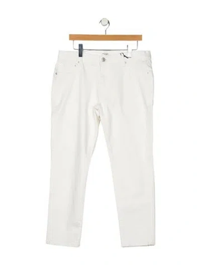 Pre-owned Moussy High-rise Straight Leg Jeans W/ Tags In White