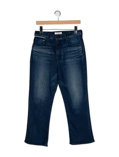 Pre-owned Moussy High-rise Wide Leg Jeans In Blue