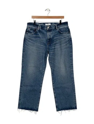 Pre-owned Moussy High-rise Wide Leg Jeans W/ Tags In Blue
