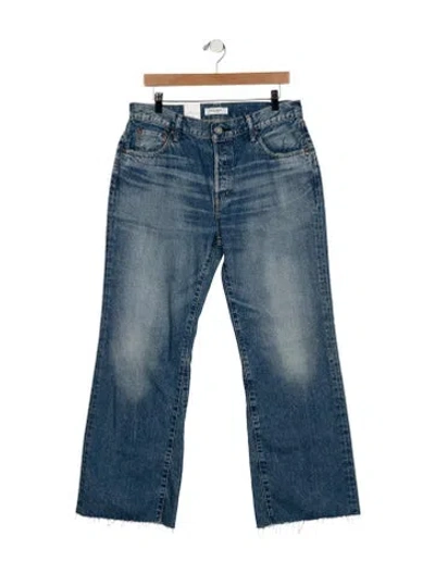Pre-owned Moussy High-rise Wide Leg Jeans W/ Tags In Blue