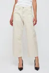 Moussy Iselin Gusset Cargo Pants In Ivory In White