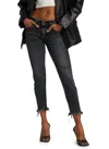Moussy Kearny Tapered Jeans In Black In Black