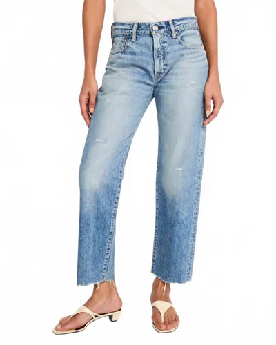 Moussy Kossuth Straight Pants In Light Blue