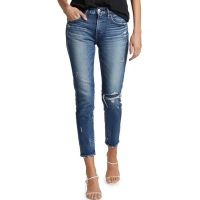 Moussy Lenwood Skinny Jean In Blue In Black