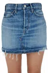 Moussy Lincoya Mini Skirt In Blue In Blue