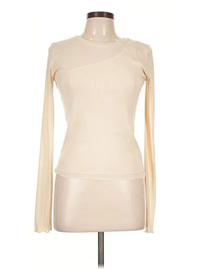 Pre-owned Moussy Long Sleeve Top Ivory Turtleneck Tops