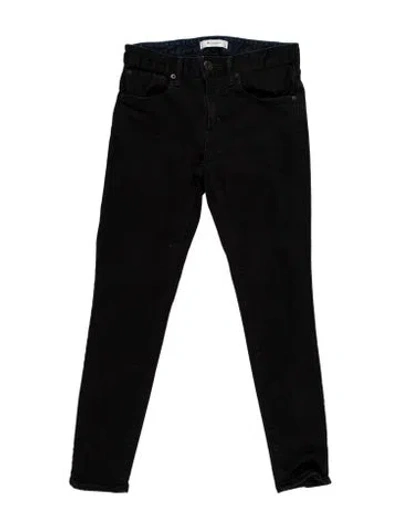 Pre-owned Moussy Low-rise Skinny Leg Jeans In Black