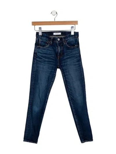 Pre-owned Moussy Low-rise Skinny Leg Jeans In Blue