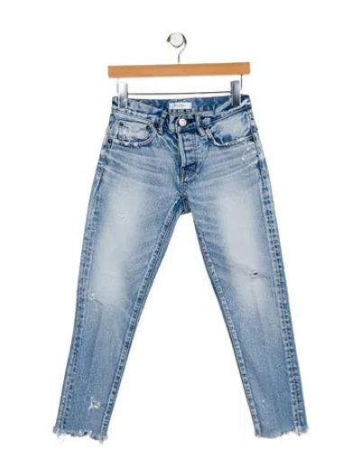 Pre-owned Moussy Low-rise Skinny Leg Jeans In Blue