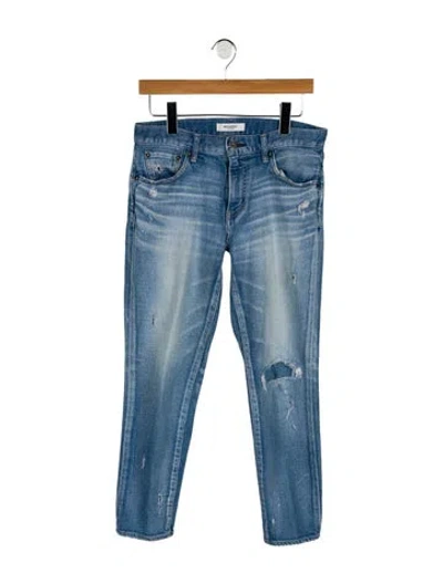 Pre-owned Moussy Low-rise Skinny Leg Jeans In Blue