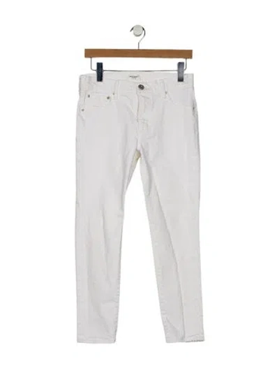Pre-owned Moussy Low-rise Skinny Leg Jeans In White