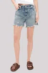 Moussy Ludlow No Belt Shorts In Blue In Blue