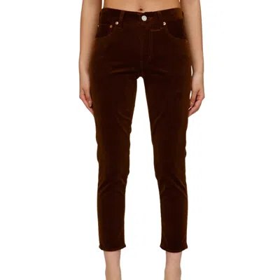 Moussy Lyndon Corduroy Skinny Pant In Camel In Brown