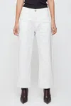 Moussy Malba Gusset Cargo Pants In White In White