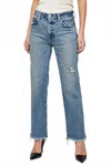 Moussy Massapequa Straight Leg Jeans In Blue In Blue