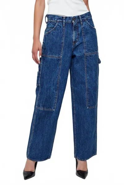 Moussy Merrick Painter Pants In Blue