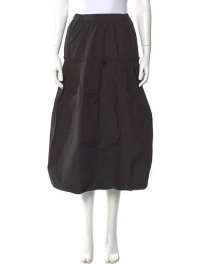 Pre-owned Moussy Midi Length Skirt In Gray