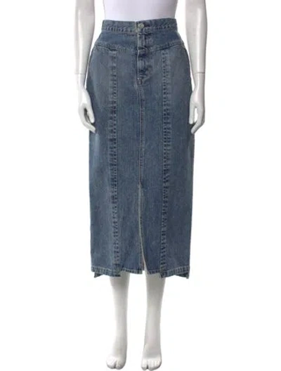 Pre-owned Moussy Midi Length Skirt W/ Tags In Blue