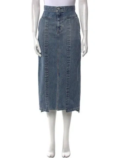 Pre-owned Moussy Midi Length Skirt W/ Tags In Blue