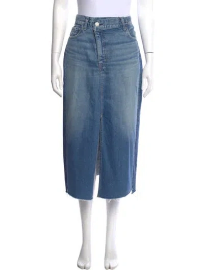 Pre-owned Moussy Midi Length Skirt W/ Tags In Blue