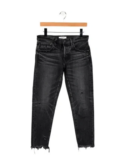 Pre-owned Moussy Mid-rise Skinny Leg Jeans In Black