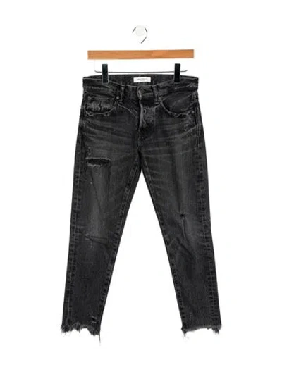 Pre-owned Moussy Mid-rise Skinny Leg Jeans In Black