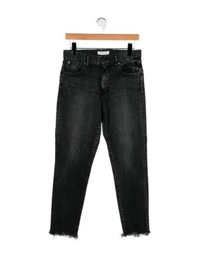 Pre-owned Moussy Mid-rise Skinny Leg Jeans In Black