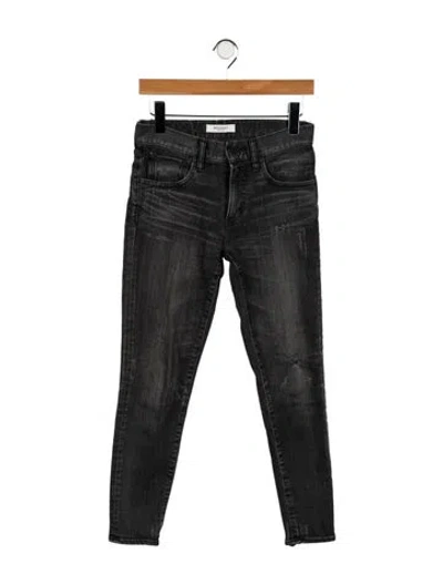 Pre-owned Moussy Mid-rise Skinny Leg Jeans In Black