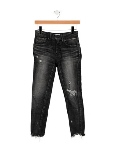 Pre-owned Moussy Mid-rise Skinny Leg Jeans In Black