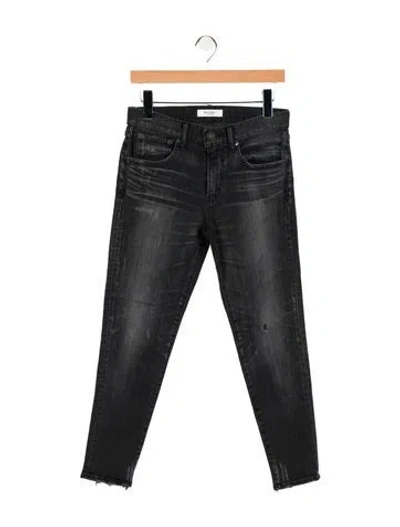 Pre-owned Moussy Mid-rise Skinny Leg Jeans In Black