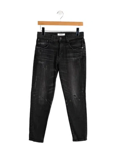 Pre-owned Moussy Mid-rise Skinny Leg Jeans In Black