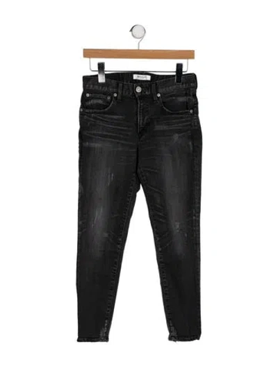 Pre-owned Moussy Mid-rise Skinny Leg Jeans In Black