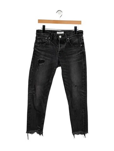 Pre-owned Moussy Mid-rise Skinny Leg Jeans In Black