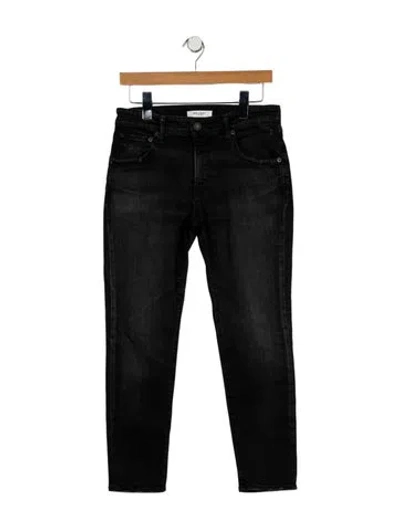 Pre-owned Moussy Mid-rise Skinny Leg Jeans In Black