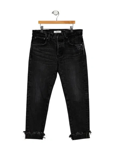 Pre-owned Moussy Mid-rise Skinny Leg Jeans In Black